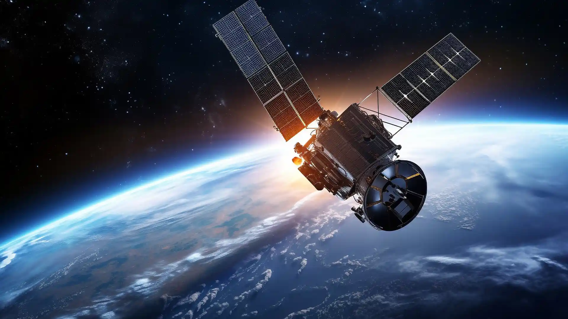 Satelitte dans l espace