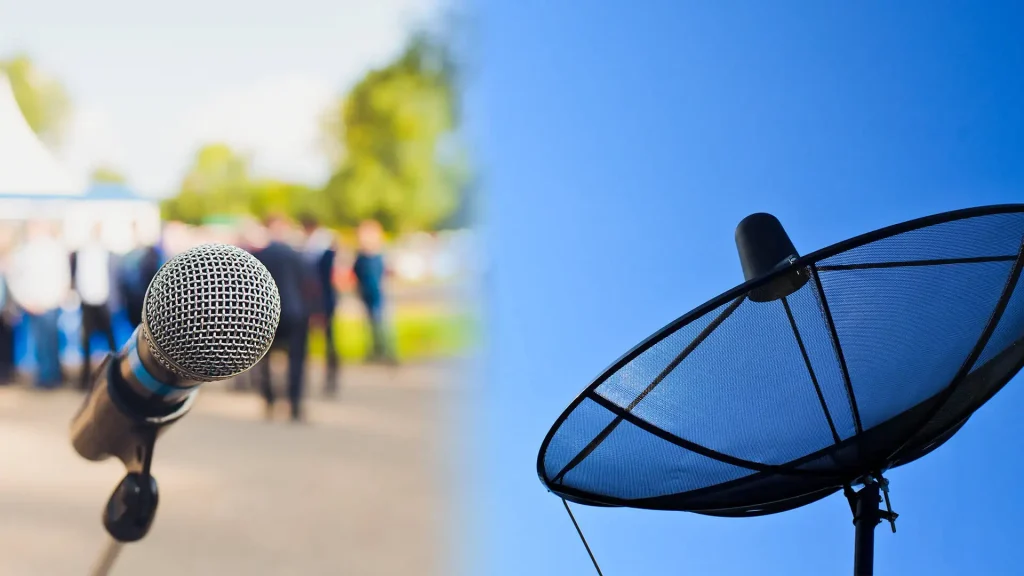 Satellite ou 4G pour un événement professionnel : le comparatif honnête