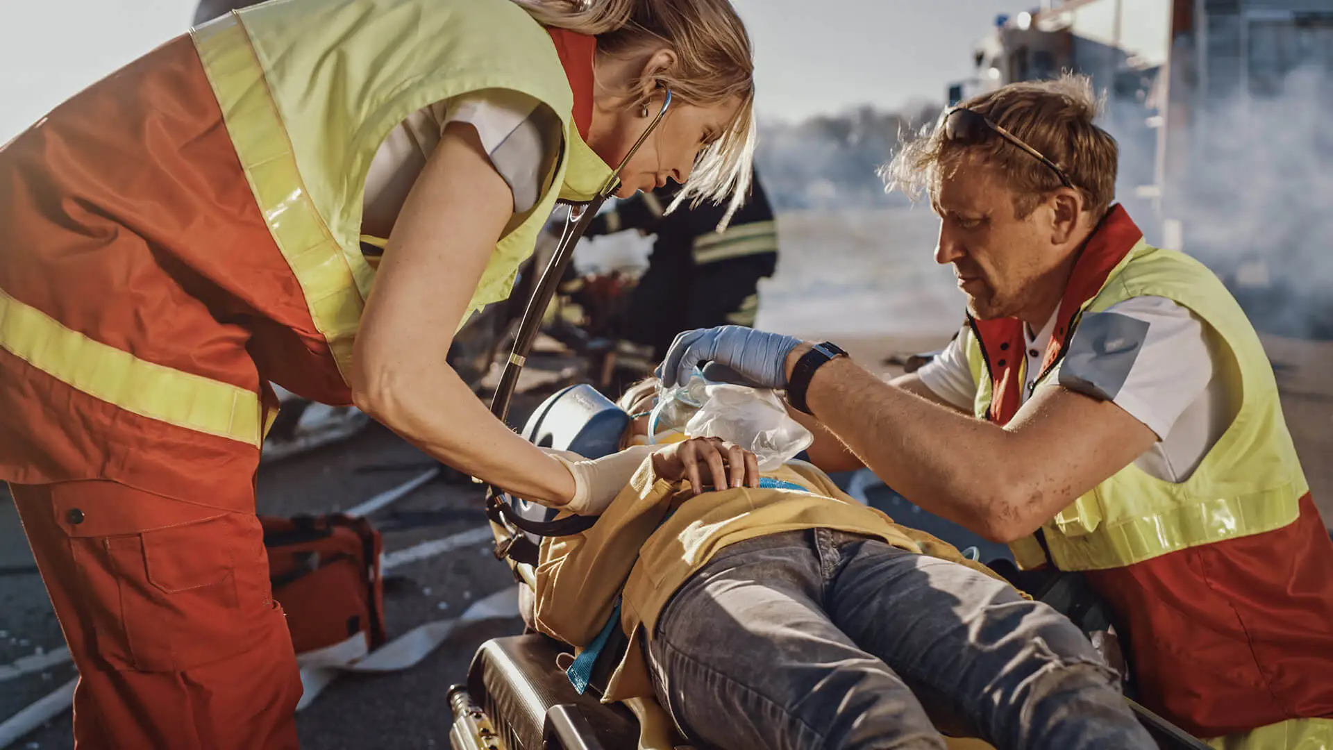 Paramedic sur une situation de crise